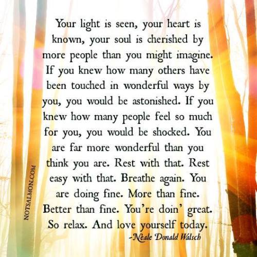 From a FB post from Sparks of Hope. In an effort to share the hope (and love), I hope they, and Notsalmon.com) don't mind me sharing.